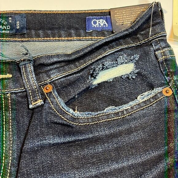 LUCKY Brand Sienna Slim Boyfriend Jean distressed stretch raw edge hem denim. - Picture 5 of 10